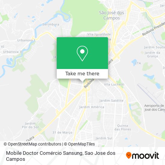Mobile Doctor Comércio Sansung map
