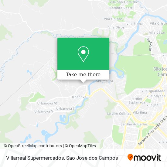 Villarreal Supermercados map