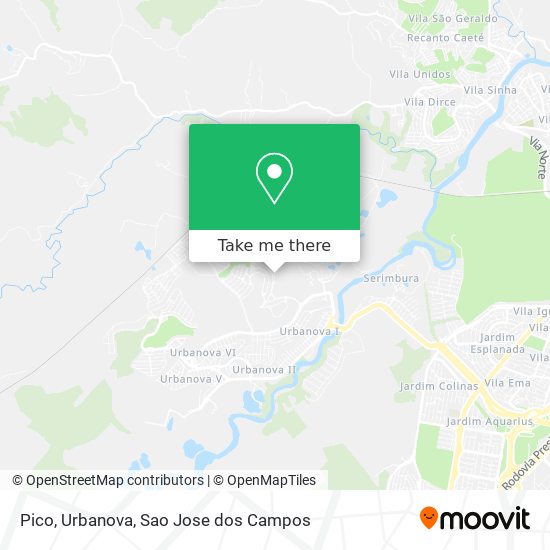 Pico, Urbanova map