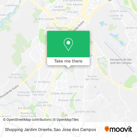 Shopping Jardim Oriente map