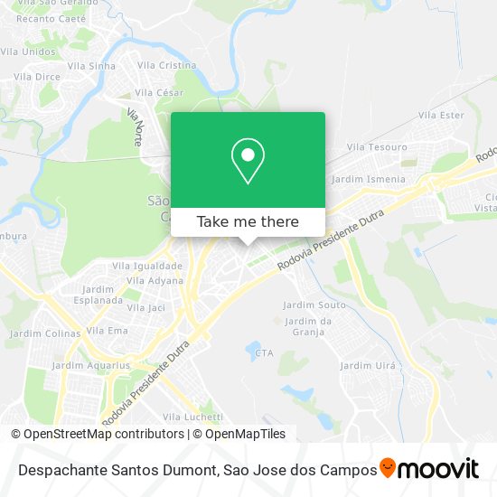 Despachante Santos Dumont map