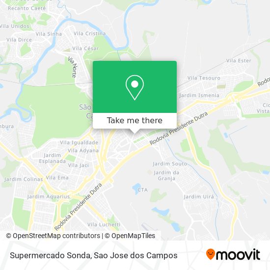 Supermercado Sonda map
