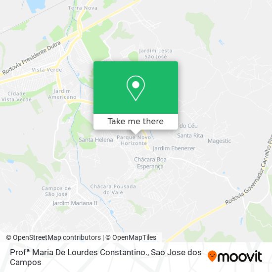 Profª Maria De Lourdes Constantino. map