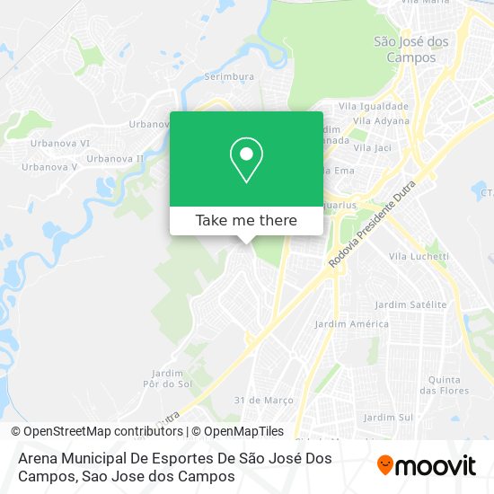 Arena Municipal De Esportes De São José Dos Campos map