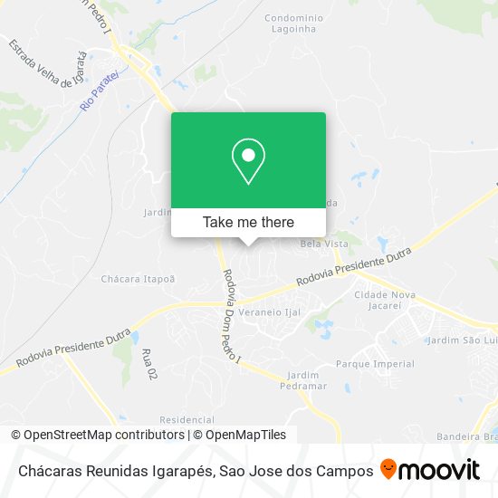 Chácaras Reunidas Igarapés map