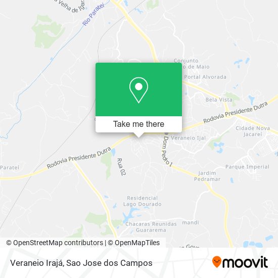 Veraneio Irajá map