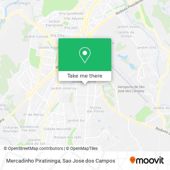 Mapa Mercadinho Piratininga