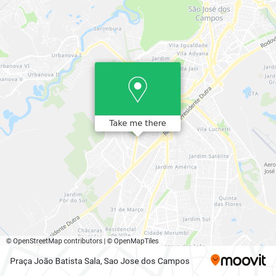 Mapa Praça João Batista Sala