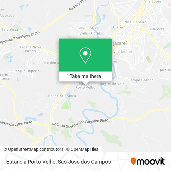 Mapa Estância Porto Velho