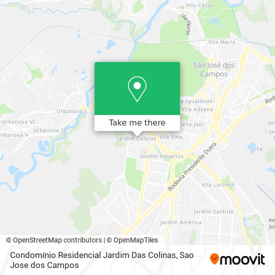 Condomínio Residencial Jardim Das Colinas map