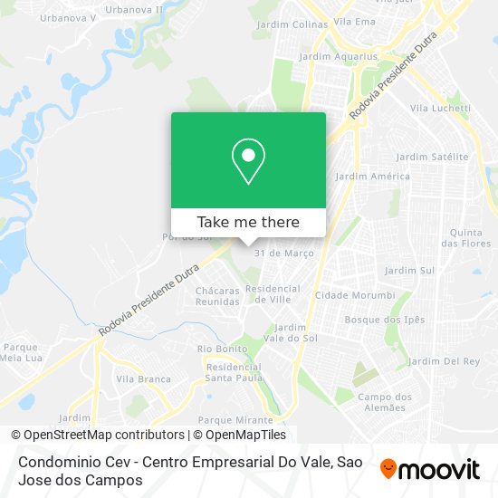 Condominio Cev - Centro Empresarial Do Vale map