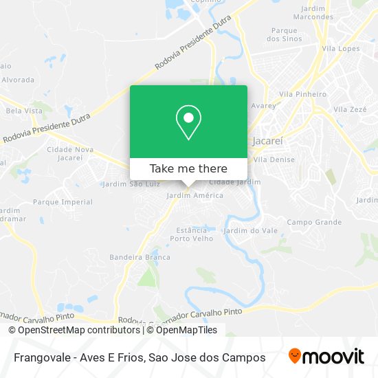 Frangovale - Aves E Frios map