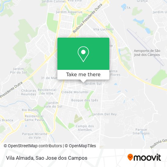 Vila Almada map