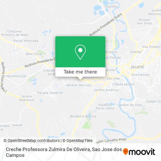 Creche Professora Zulmira De Oliveira map