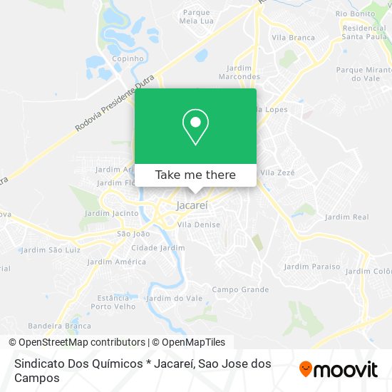 Sindicato Dos Químicos * Jacareí map