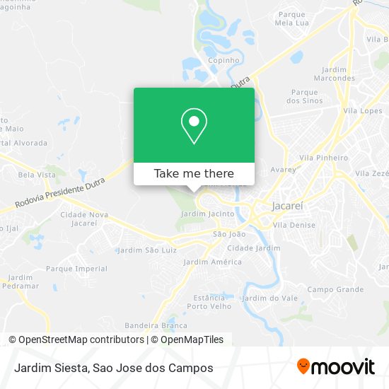 Jardim Siesta map