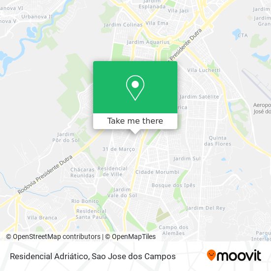 Residencial Adriático map