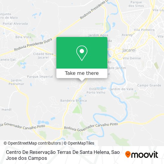 Centro De Reservação Terras De Santa Helena map