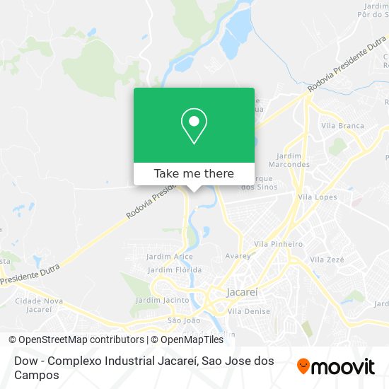 Dow - Complexo Industrial Jacareí map