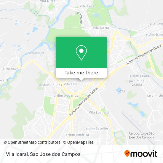 Vila Icarai map