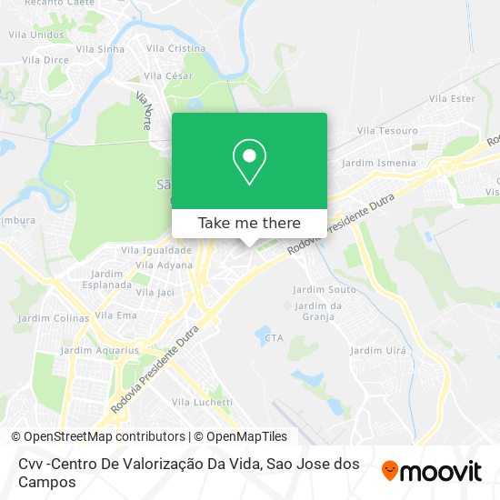 Cvv -Centro De Valorização Da Vida map