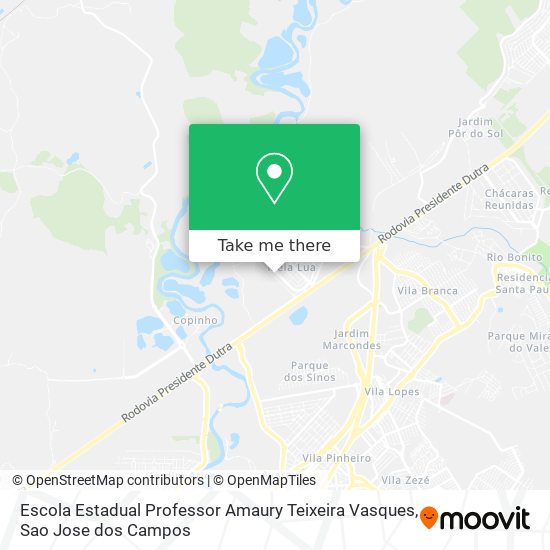 Escola Estadual Professor Amaury Teixeira Vasques map