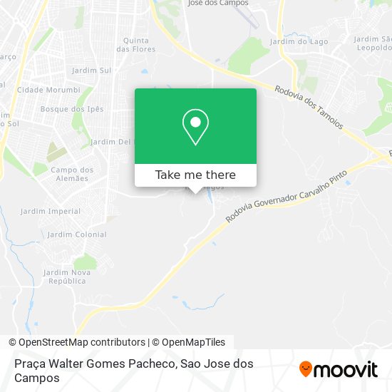 Praça Walter Gomes Pacheco map