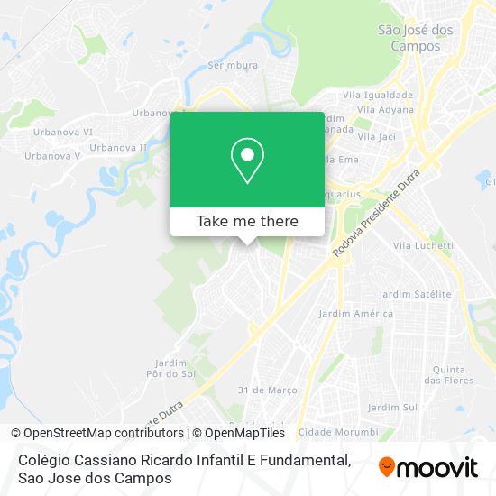 Colégio Cassiano Ricardo Infantil E Fundamental map