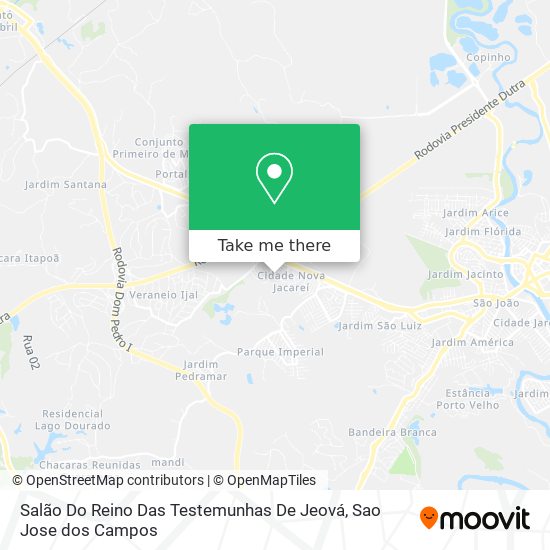 Salão Do Reino Das Testemunhas De Jeová map