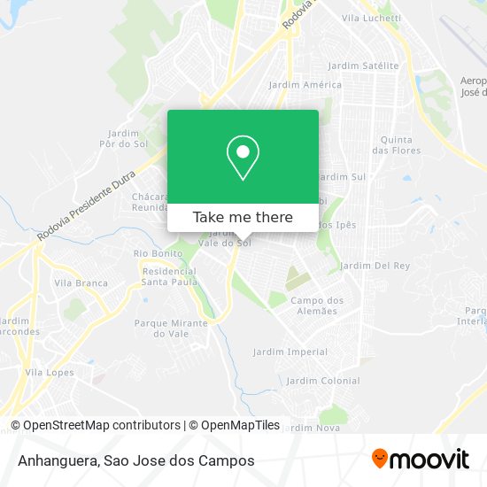 Anhanguera map