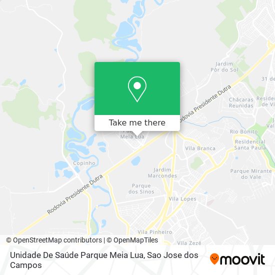 Unidade De Saúde Parque Meia Lua map