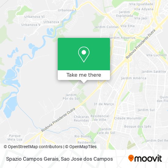 Spazio Campos Gerais map