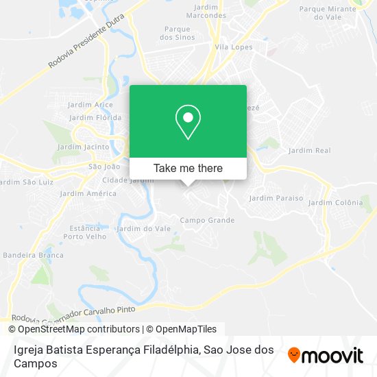 Igreja Batista Esperança Filadélphia map
