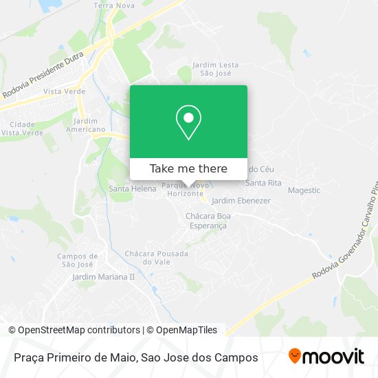 Mapa Praça Primeiro de Maio