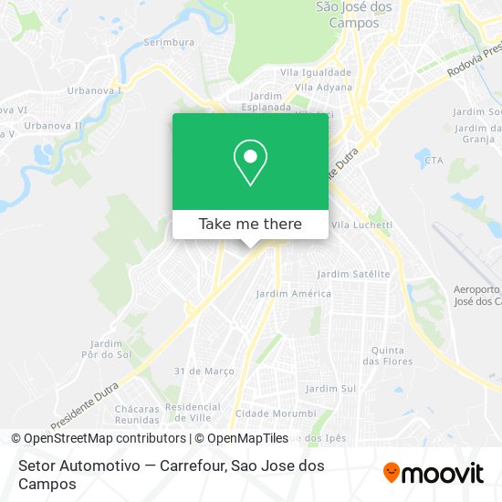Setor Automotivo — Carrefour map