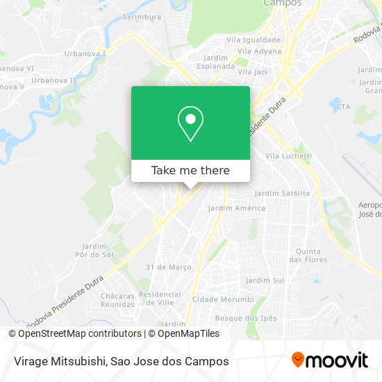 Virage Mitsubishi map