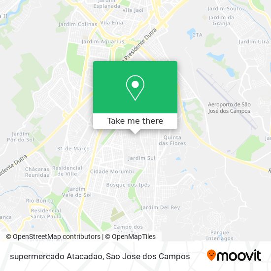 Mapa supermercado Atacadao