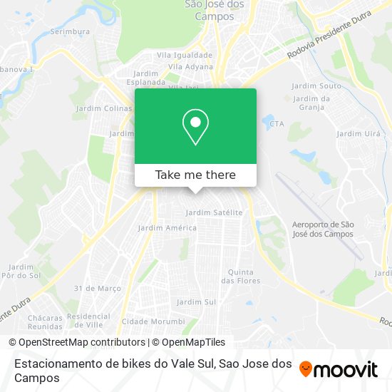 Estacionamento de bikes do Vale Sul map