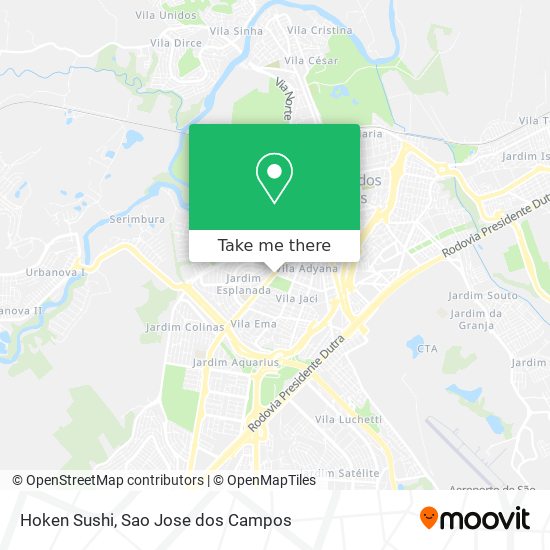 Hoken Sushi map