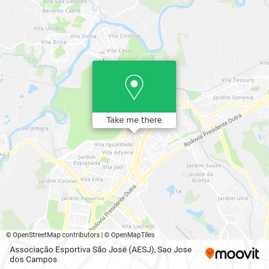 Associação Esportiva São José (AESJ) map