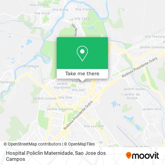 Mapa Hospital Policlin Maternidade