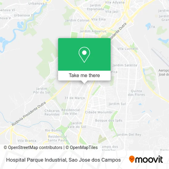 Hospital Parque Industrial map