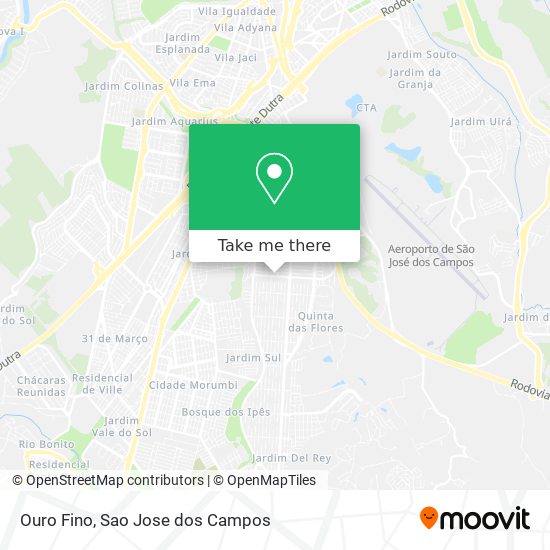 Ouro Fino map