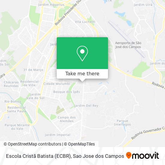 Mapa Escola Cristã Batista (ECBR)