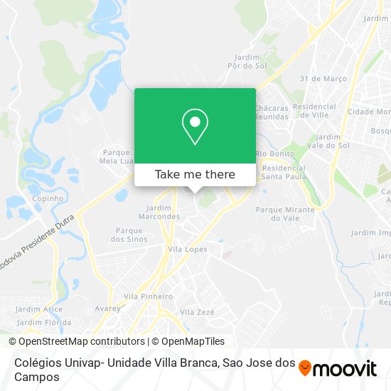 Colégios Univap- Unidade Villa Branca map