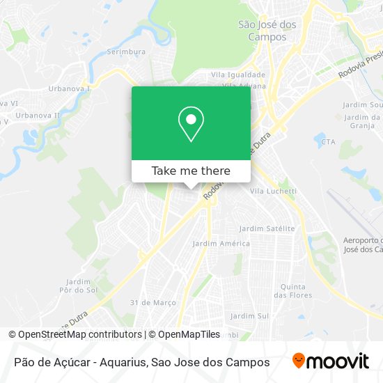 Pão de Açúcar - Aquarius map