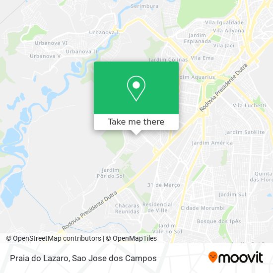 Praia do Lazaro map