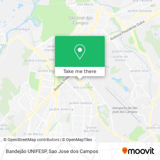 Bandejão UNIFESP map