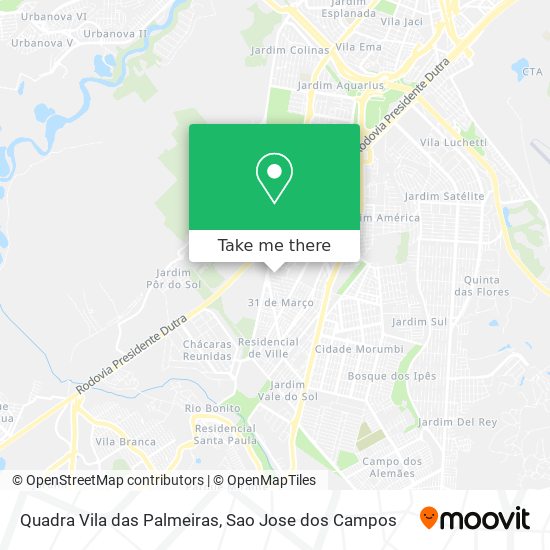 Quadra Vila das Palmeiras map