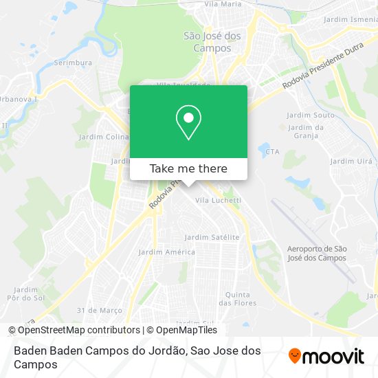 Baden Baden Campos do Jordão map